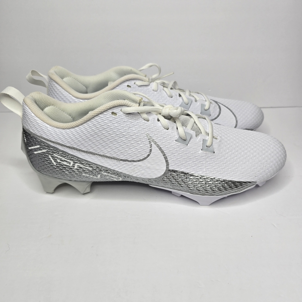 Nike Vapor Edge Speed 360 2 Football Cleats White Metallic Silver Men’s Size 16